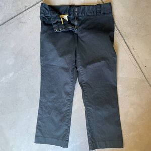 J. Crew City Fit Cotton Stretch Woman's Ankle Pants in Black